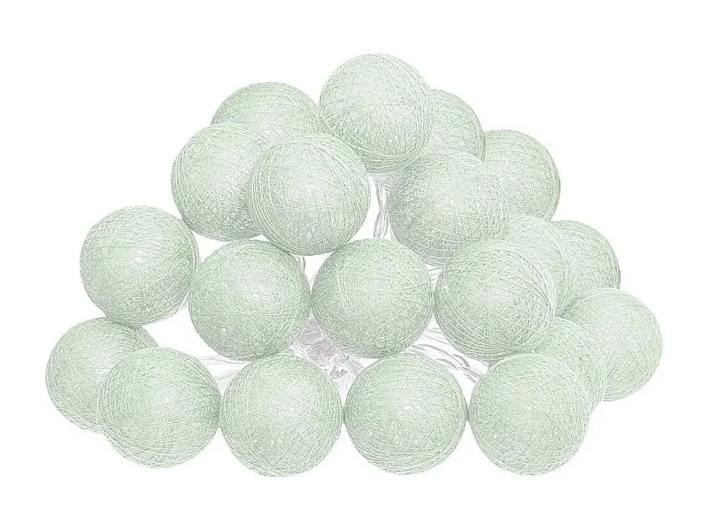 Guirlande Lumineuse Led "20 Boules" 435cm Vert Céladon