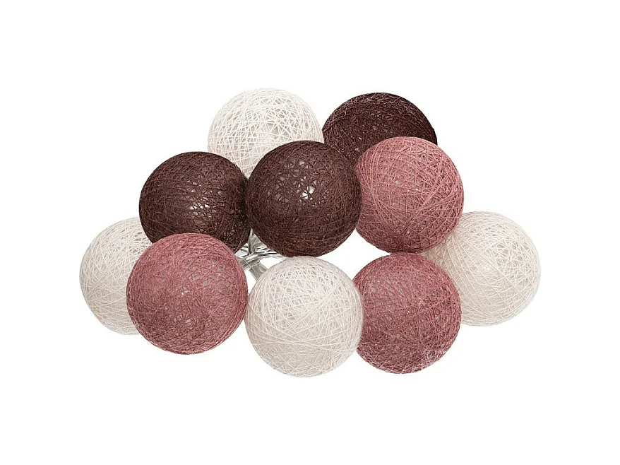 Guirlande Led 10 Boules "Dune" 165cm Multicolore