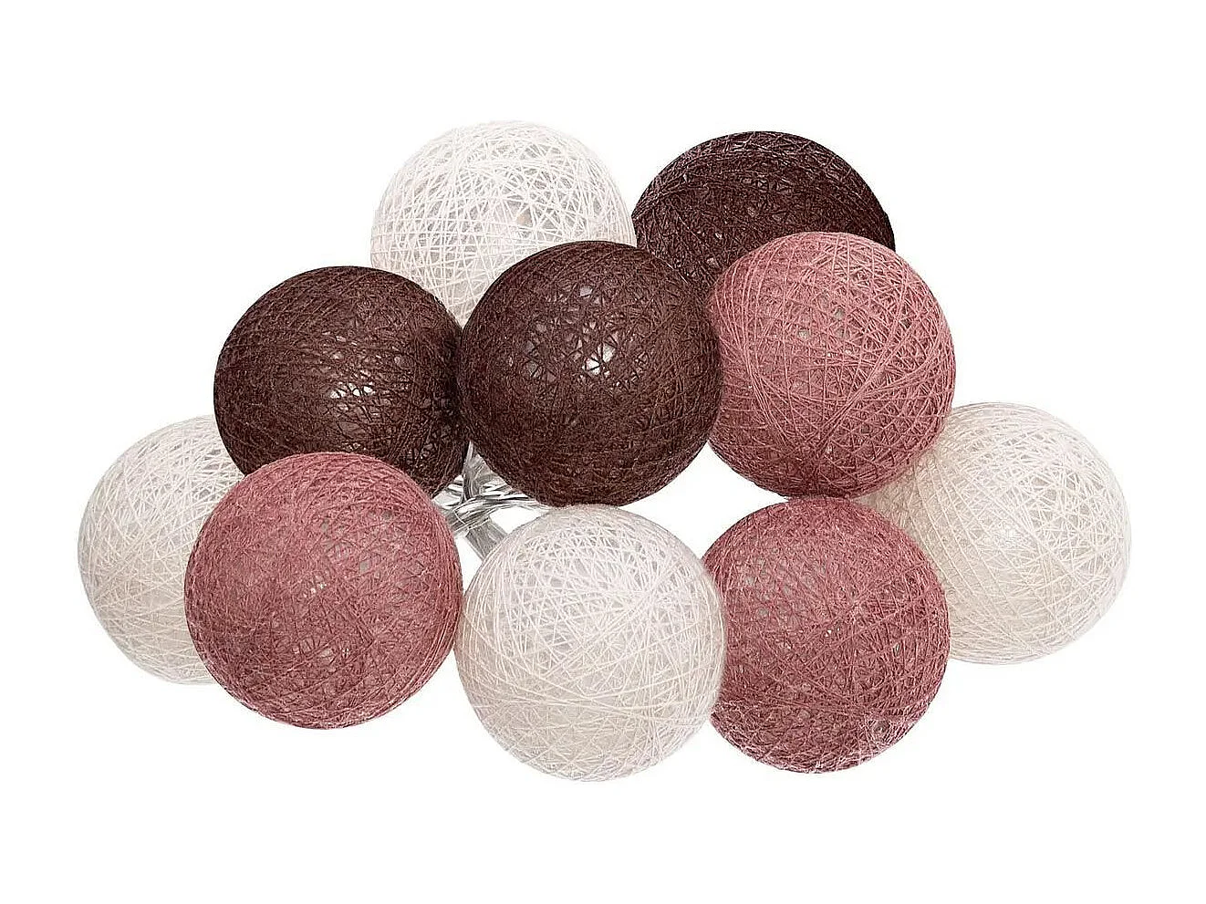 Guirlande Led 10 Boules "Dune" 165cm Multicolore