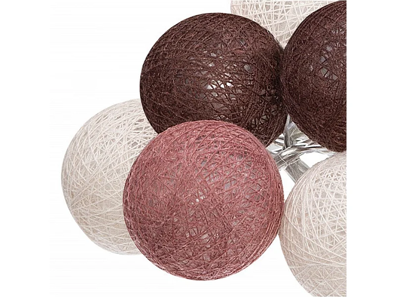 Guirlande Led 10 Boules "Dune" 165cm Multicolore