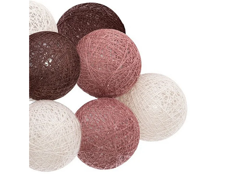 Guirlande Led 10 Boules "Dune" 165cm Multicolore