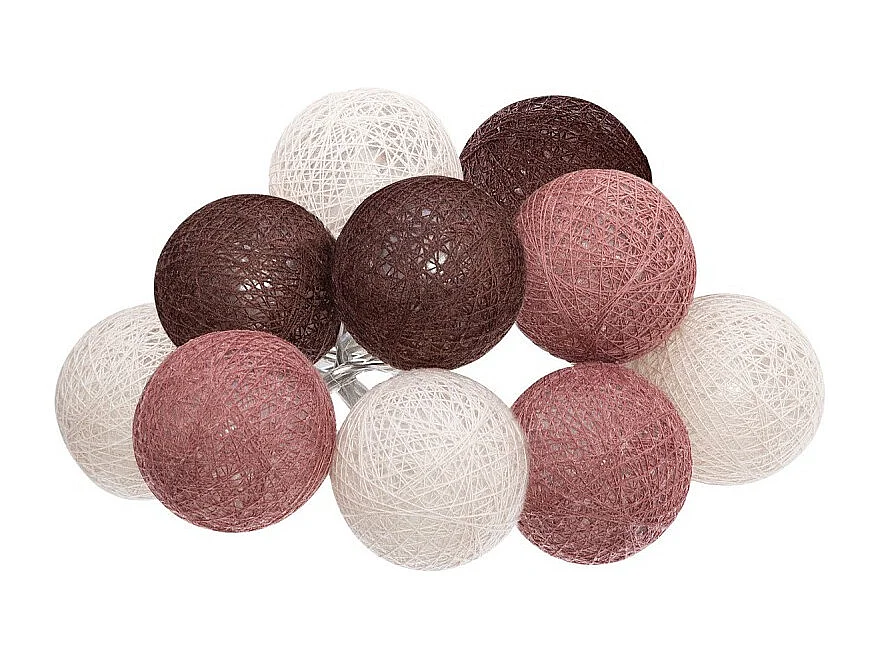 Guirlande Led 10 Boules "Dune" 165cm Multicolore