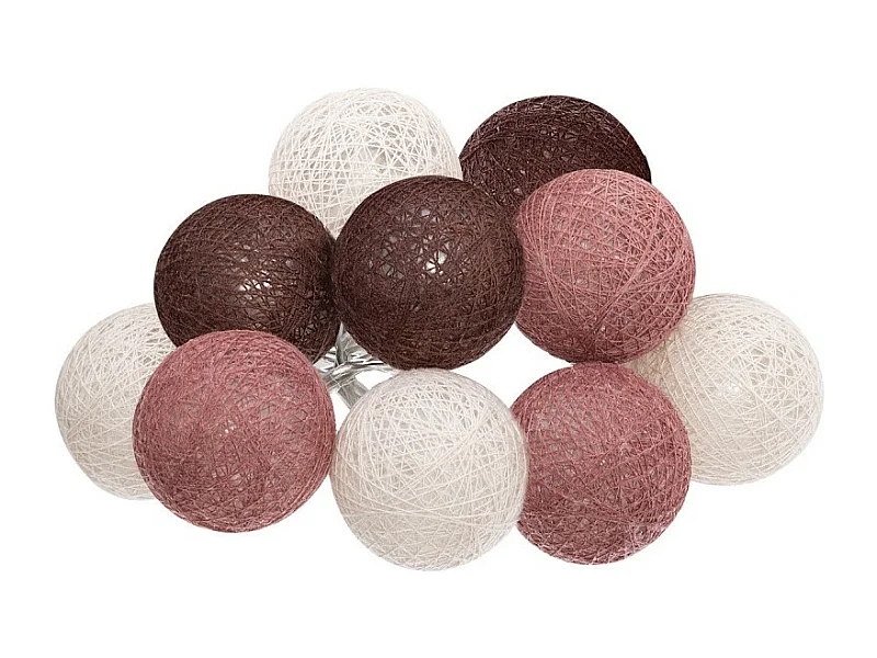 Guirlande Led 10 Boules "Dune" 165cm Multicolore