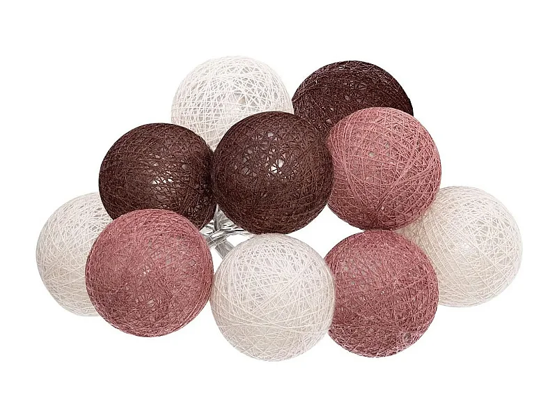 Guirlande Led 10 Boules "Dune" 165cm Multicolore