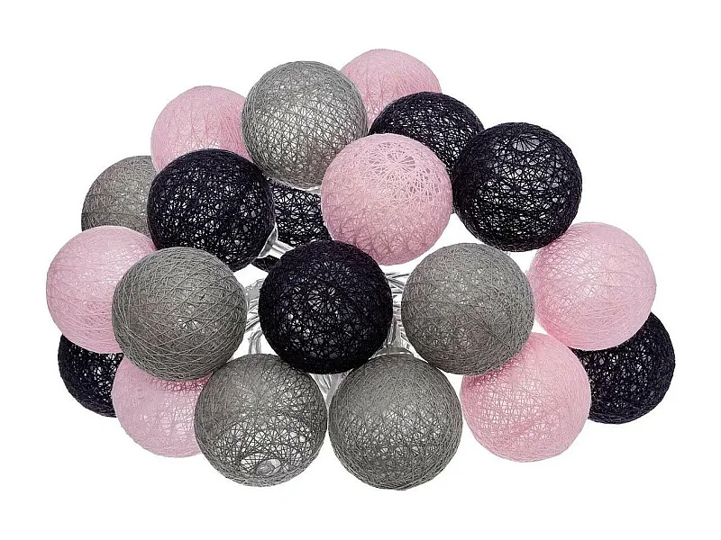Guirlande Led 20 Boules "Pinky" 435cm Multicolore