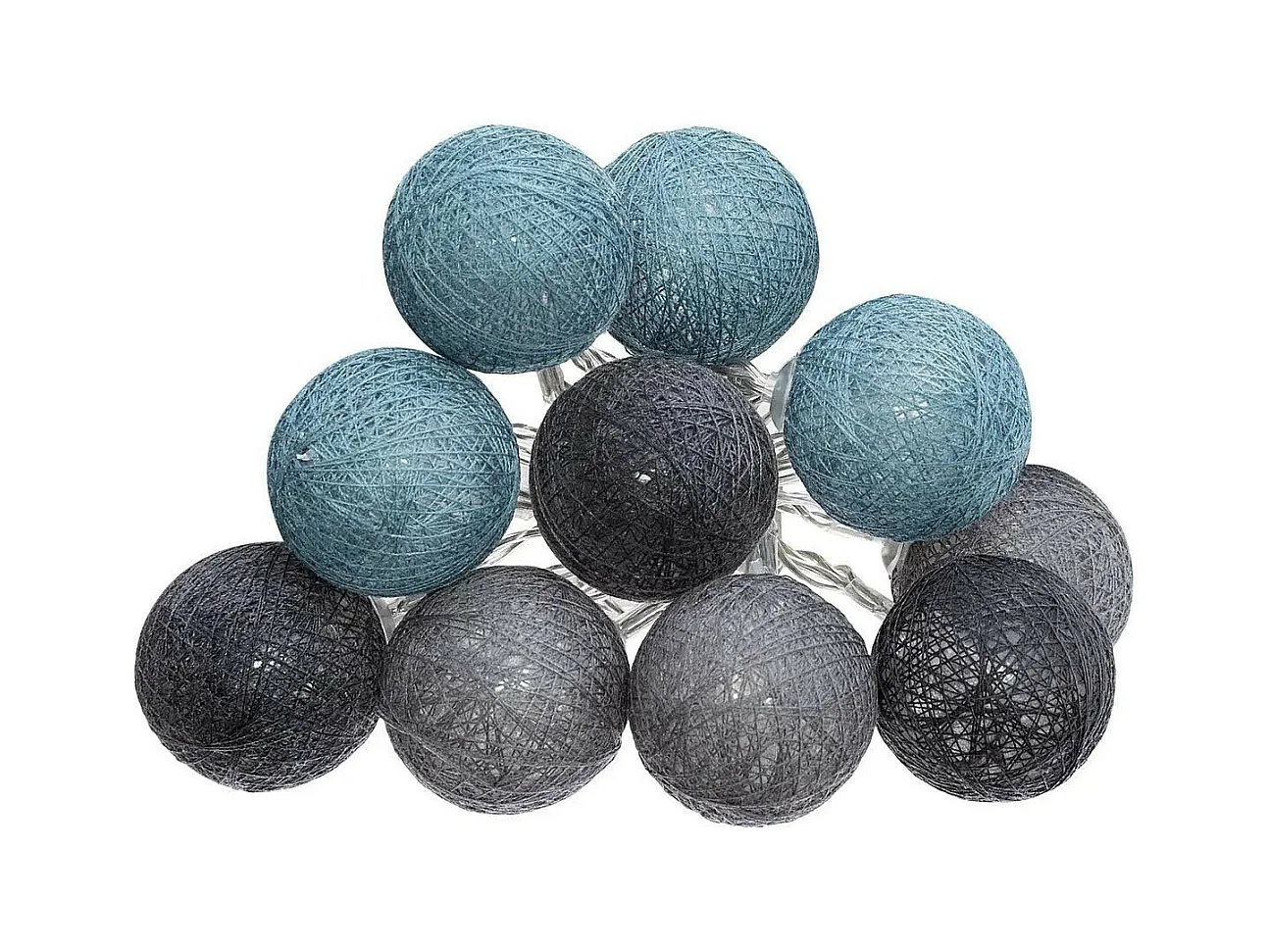 Guirlande Led 10 Boules "Winter" 165cm Multicolore