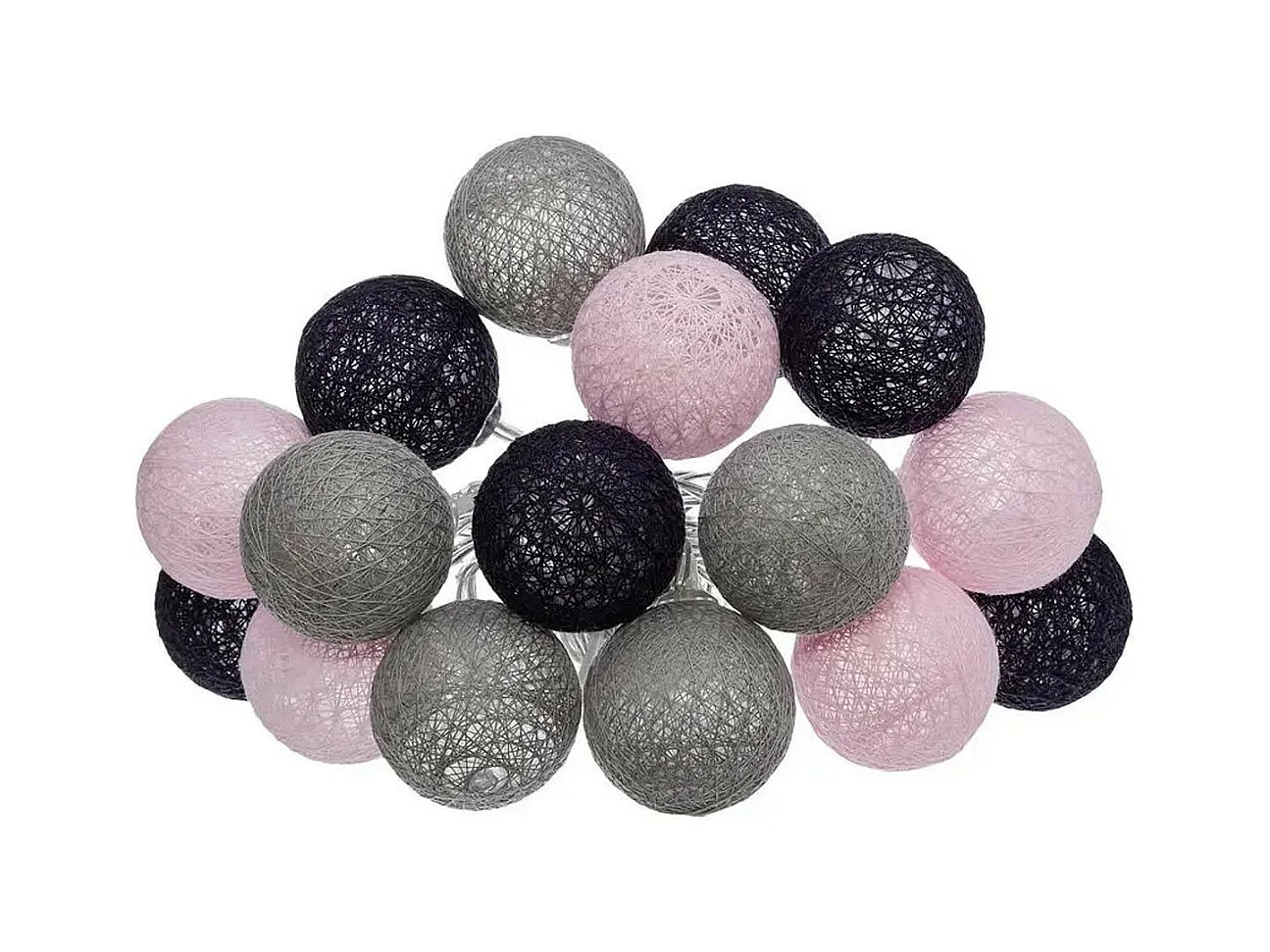 Guirlande Led 16 Boules "Pinky" 255cm Multicolore