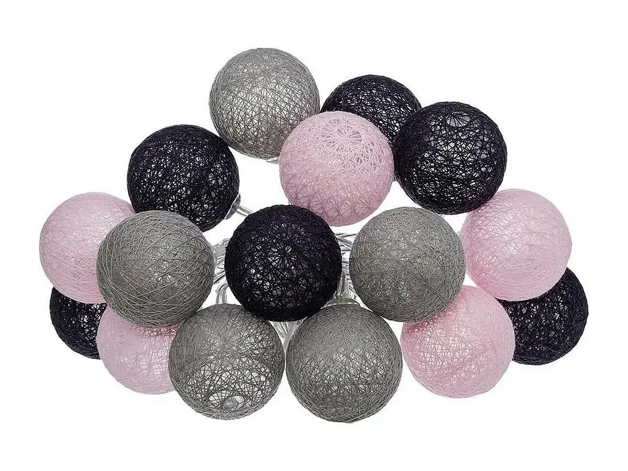 Guirlande Led 16 Boules "Pinky" 255cm Multicolore