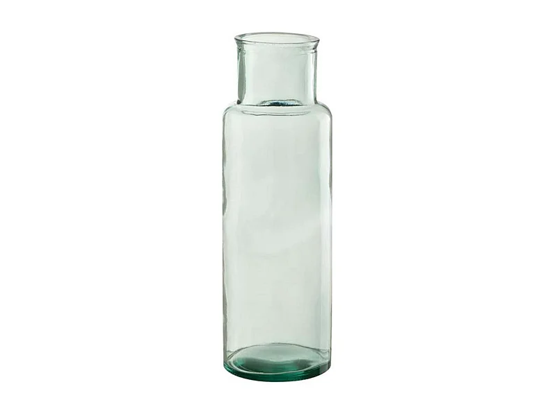 Vase Cylindrique Déco "Recyclé" 44cm Transparent