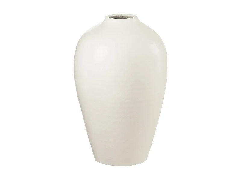 Vase Déco Poterie "Ying" 35cm Blanc