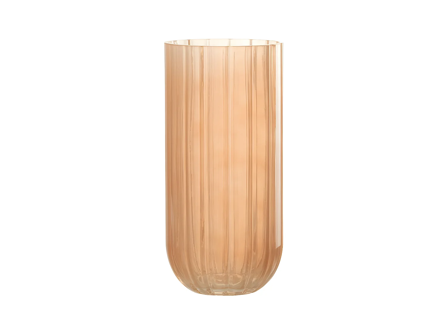 Vase Design en Verre "Yoni" 25cm Pêche
