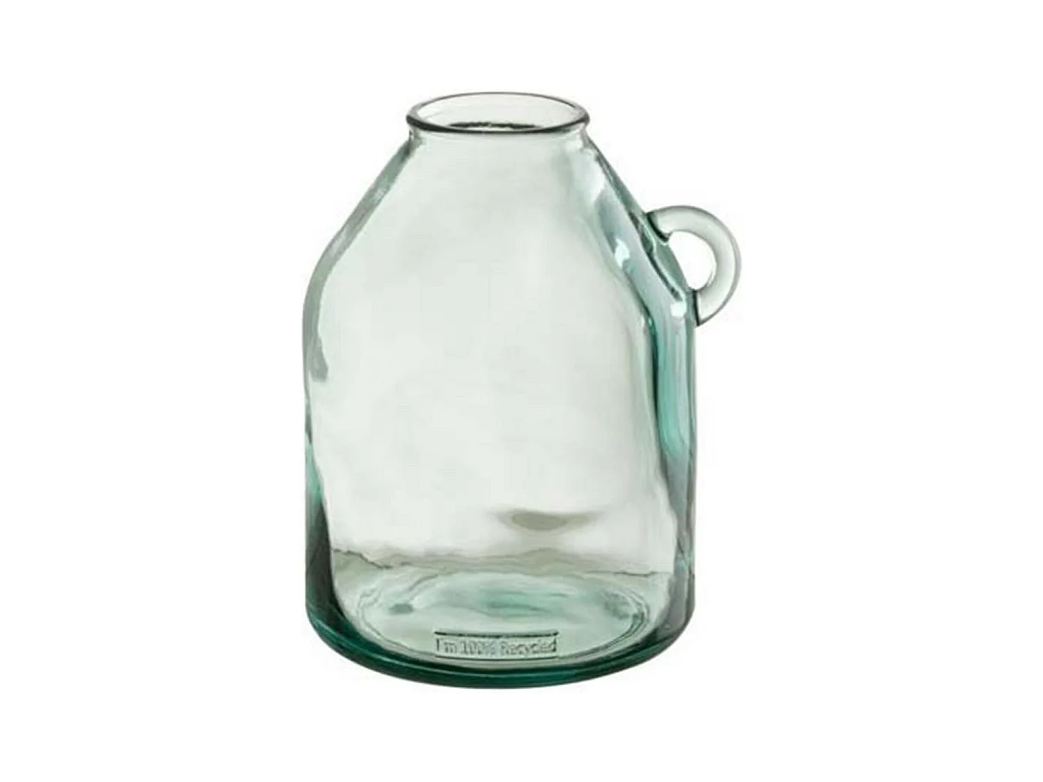 Vase Cylindrique Design "Anse" 25cm Transparent