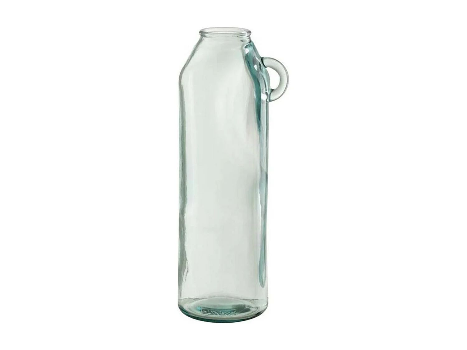Vase Cylindrique Design "Anse" 45cm Transparent