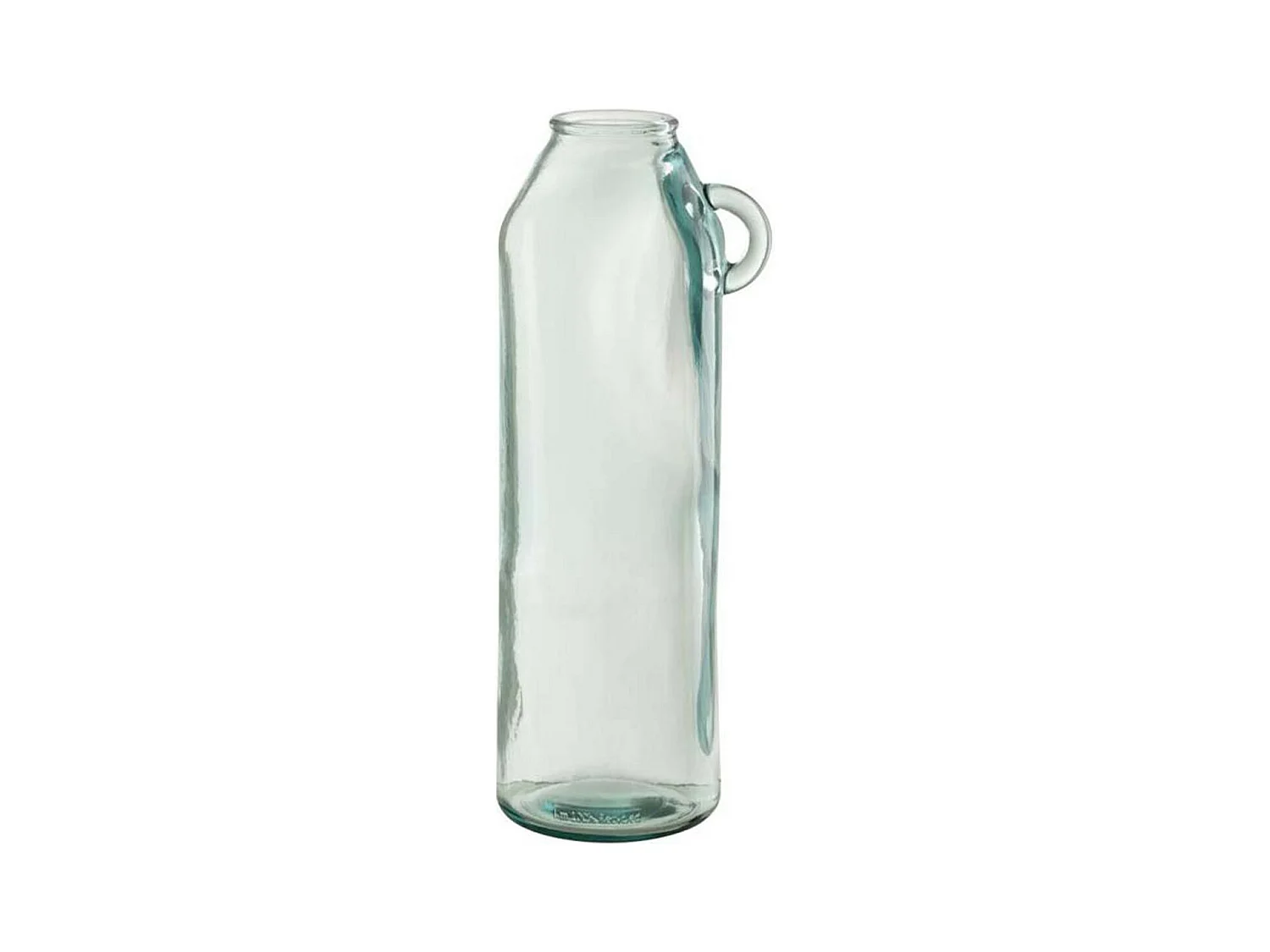 Vase Cylindrique Design "Anse" 45cm Transparent
