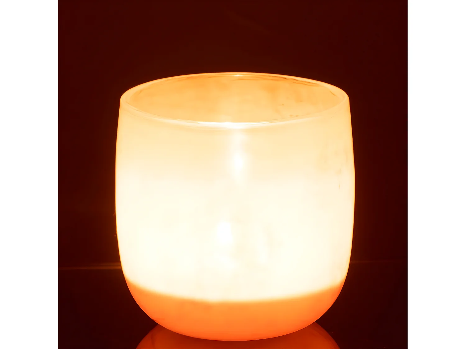 Vase Design en Verre "Corrie" 10cm Corail