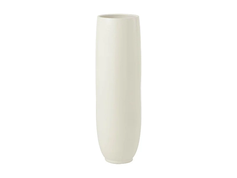 Vase Déco Poterie "Ying" 92cm Blanc