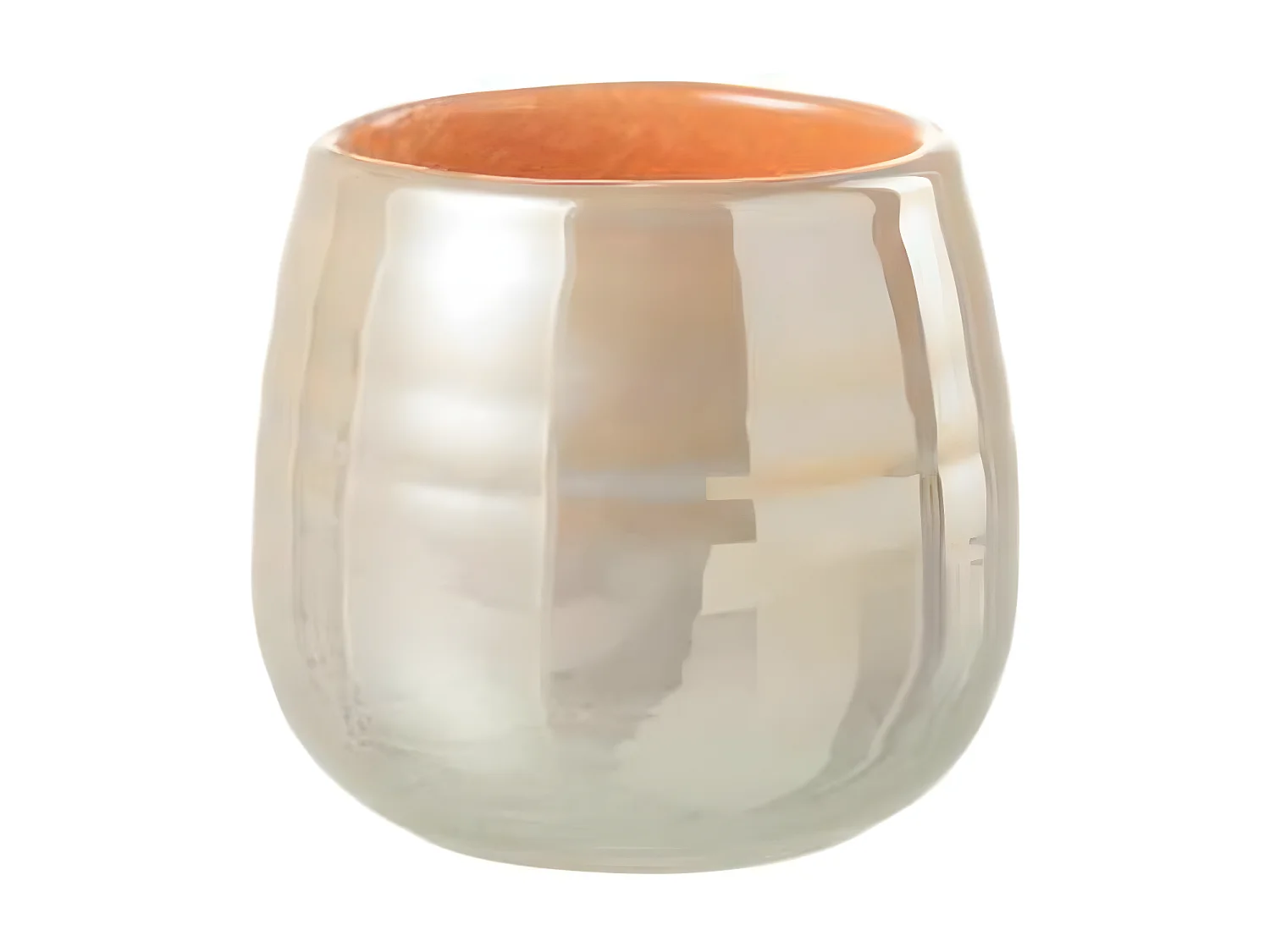 Vase Design en Verre "Juliette" 11cm Orange & Rose