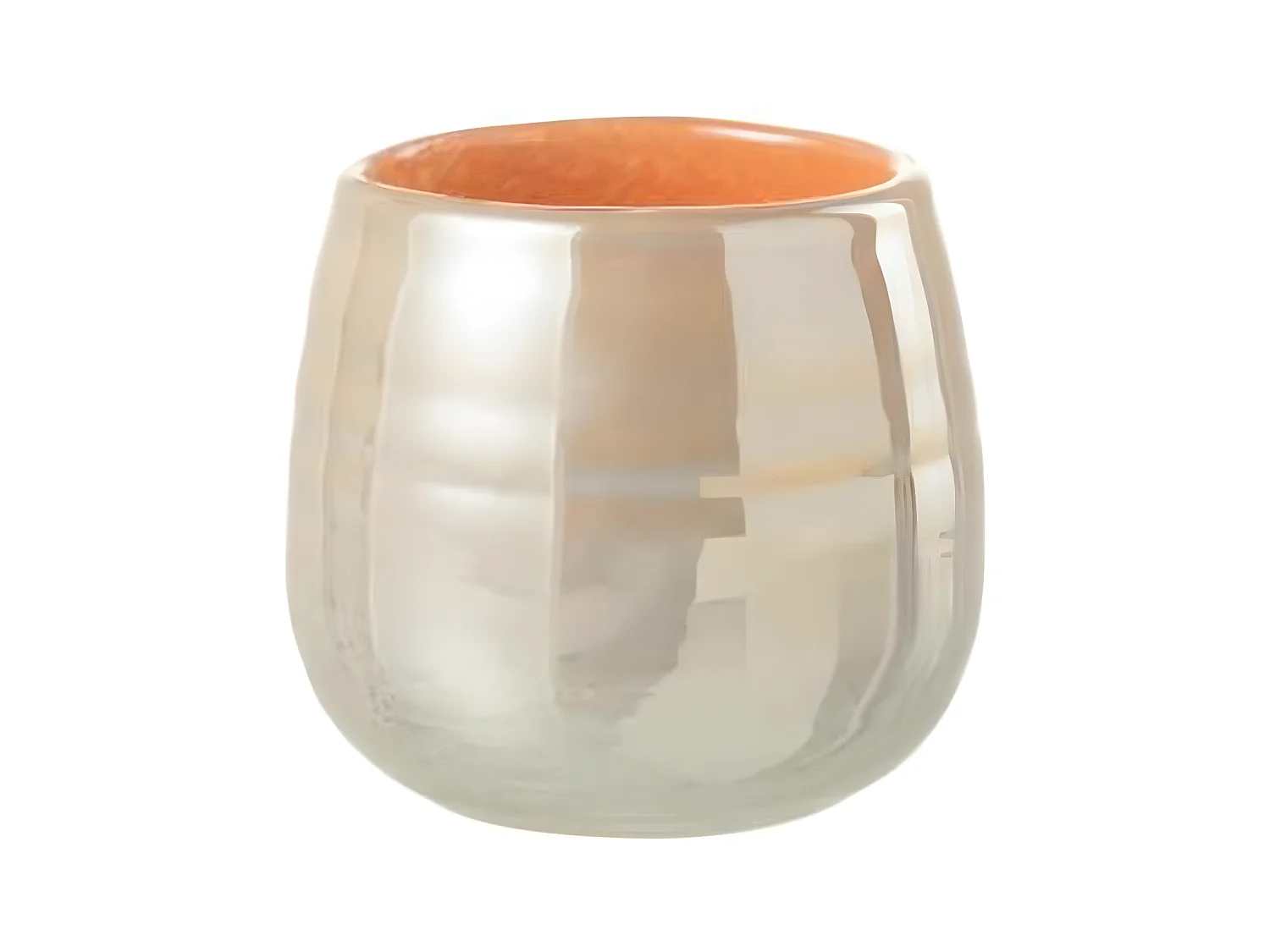Vase Design en Verre "Juliette" 11cm Orange & Rose