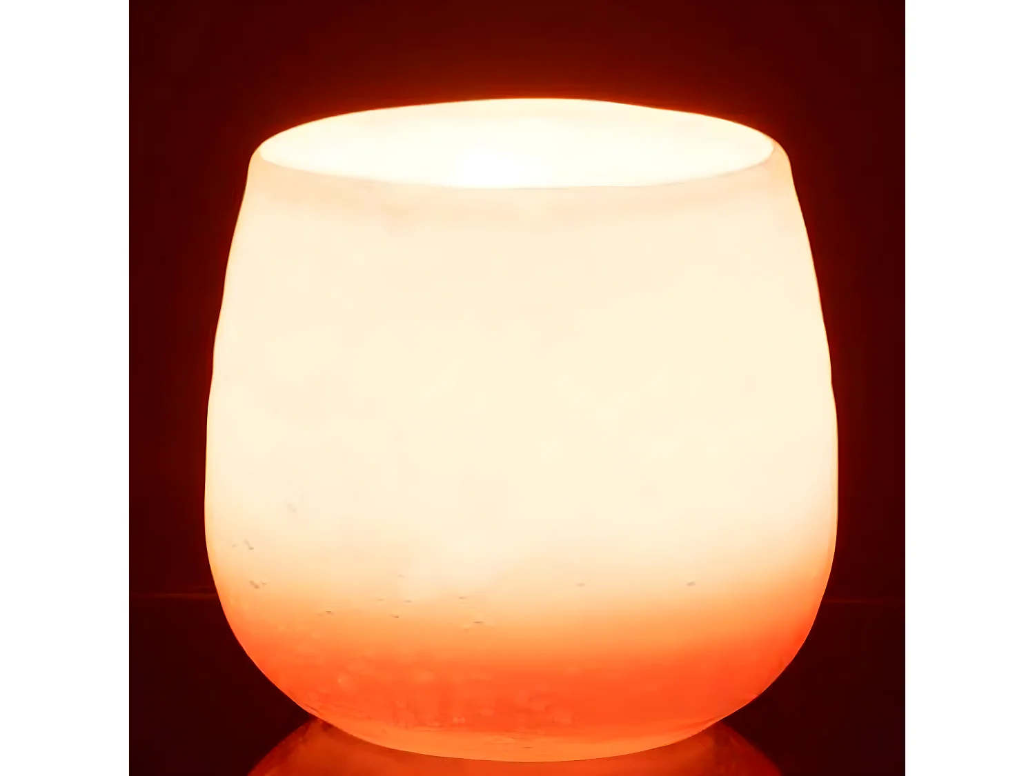 Vase Design en Verre "Juliette" 11cm Orange & Rose