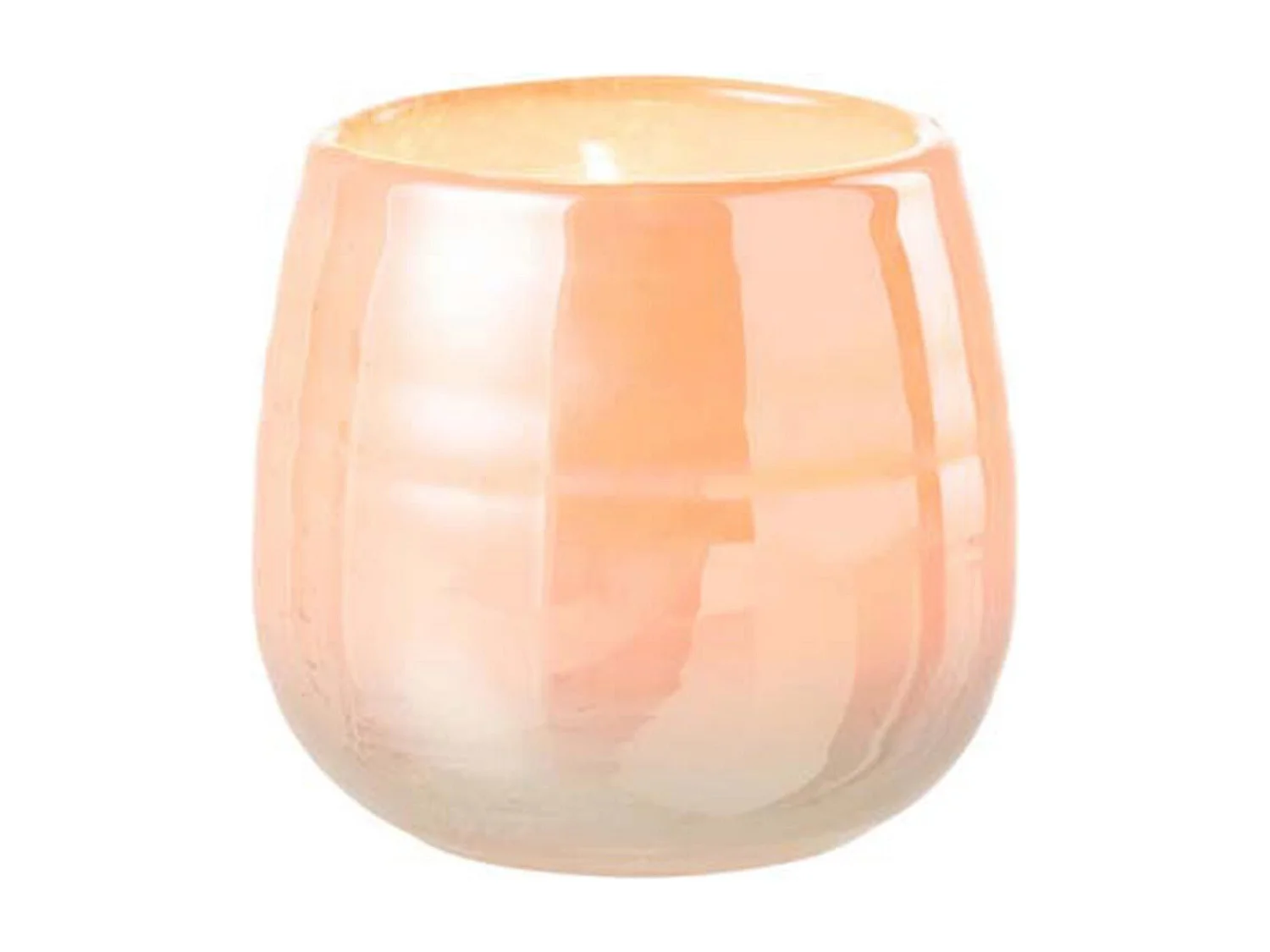 Vase Design en Verre "Juliette" 11cm Orange & Rose