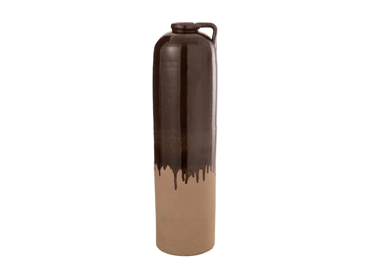 Vase Design en Céramique "Droplet" 68cm Marron