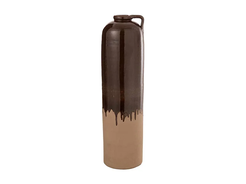 Vase Design en Céramique "Droplet" 68cm Marron