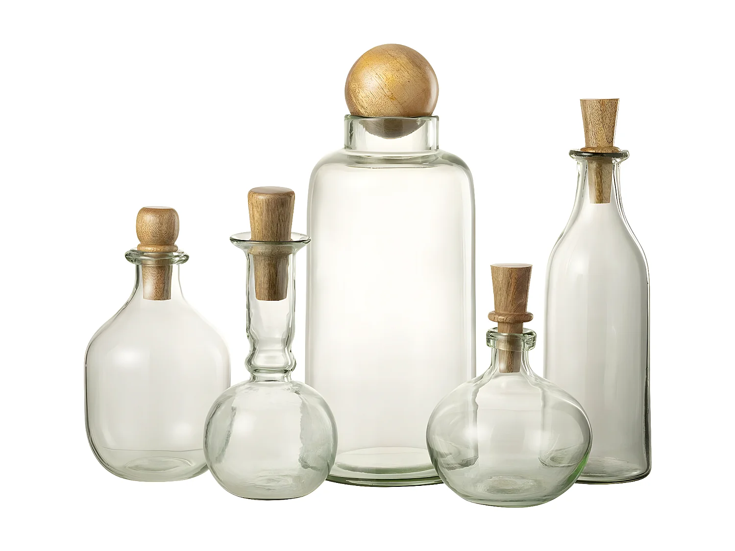 Vase Déco en Verre "Clarissa" 36cm Transparent