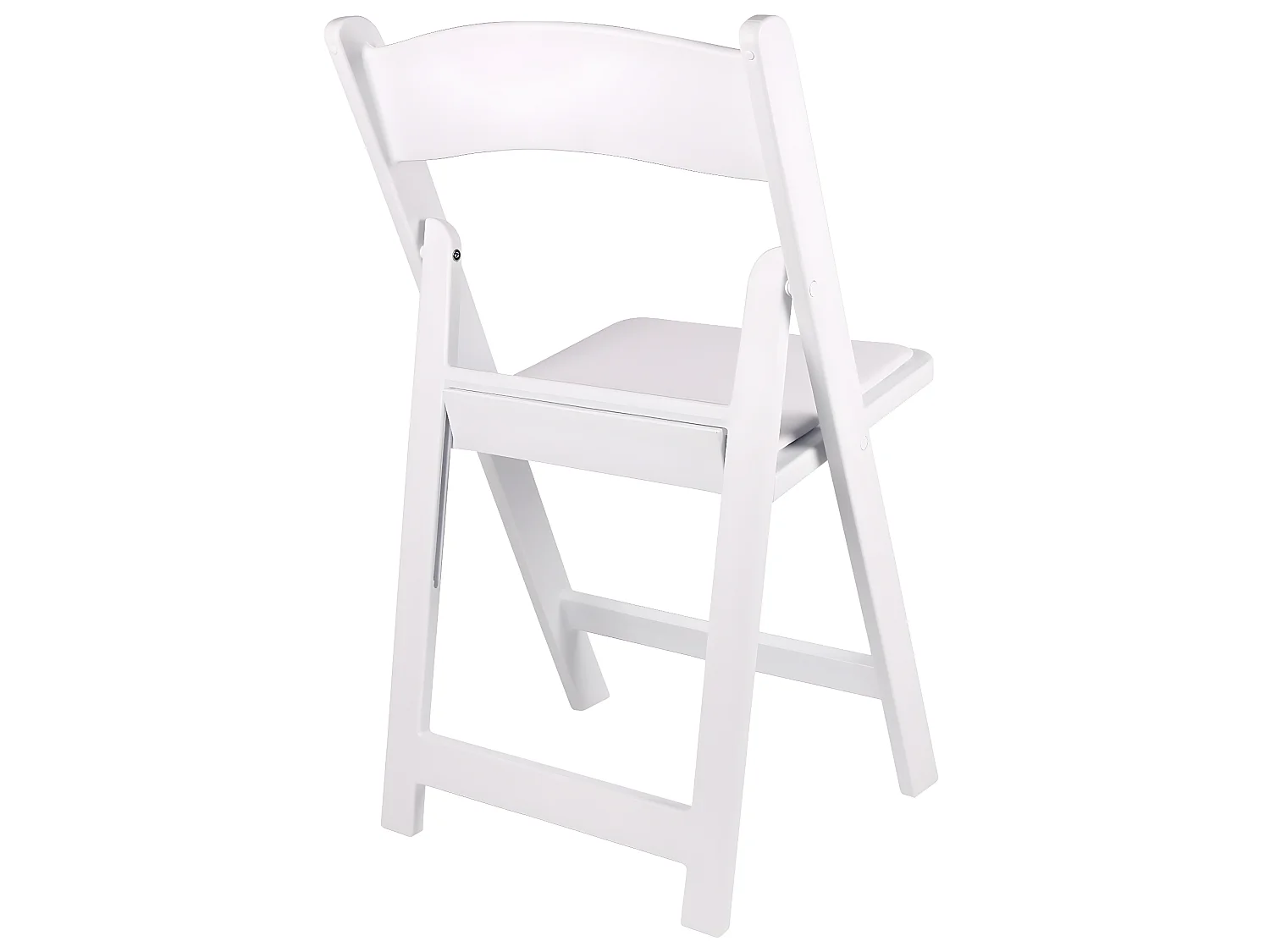 Lot de 4 chaises pliantes en Polypropylène coloris blanc - L. 44,5  x P. 43  x H. 88  cm