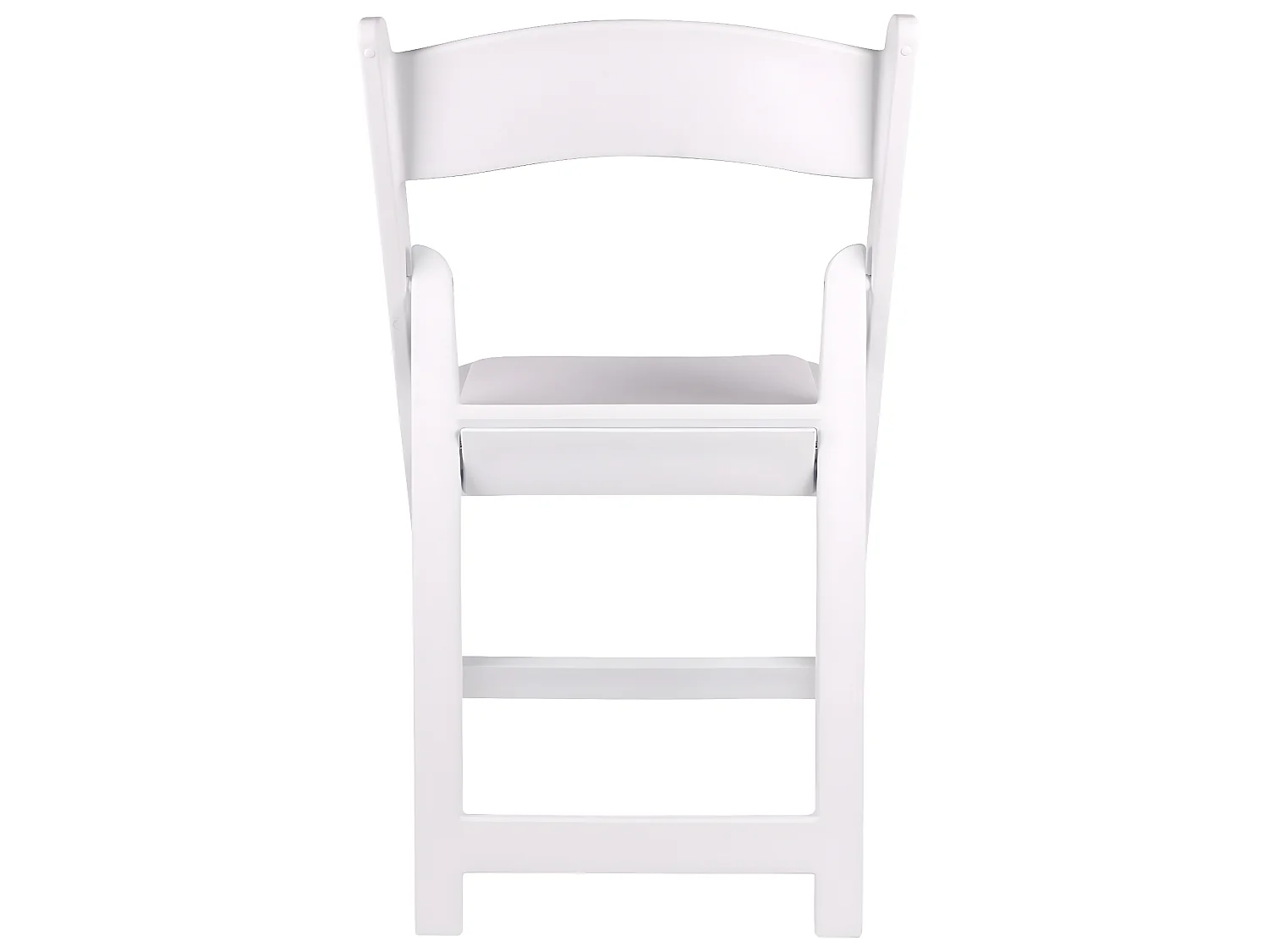Lot de 4 chaises pliantes en Polypropylène coloris blanc - L. 44,5  x P. 43  x H. 88  cm