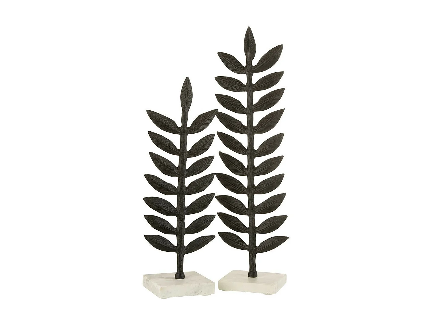 Feuille Déco Design "Julia" 38cm Noir