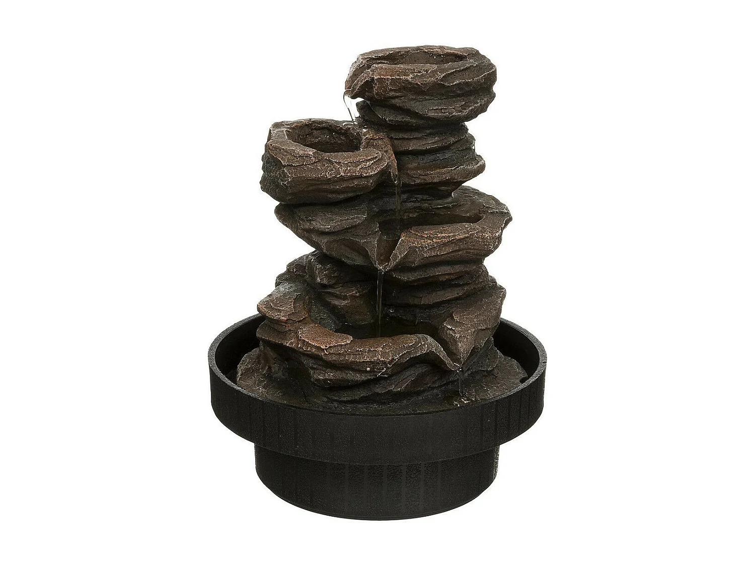 Fontaine Design "Sharmila" 22cm Noir & Naturel