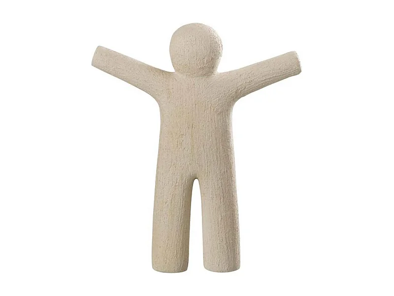 Statuette Déco "P'tit Maurice Rugueux" 30cm Beige