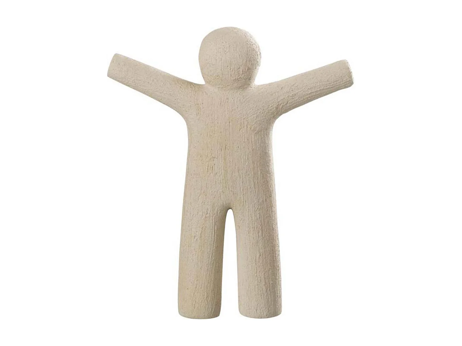 Statuette Déco "P'tit Maurice Rugueux" 30cm Beige