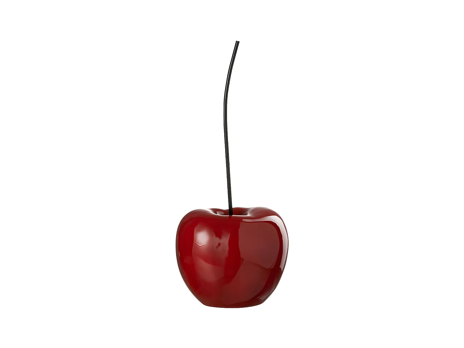 Cerise Déco en Résine "Cherry" 42cm Rouge