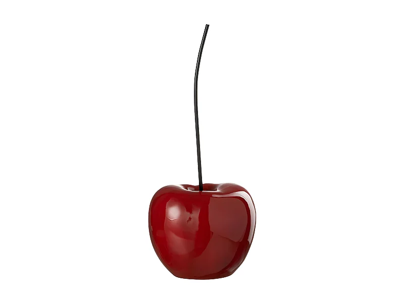 Cerise Déco en Résine "Cherry" 42cm Rouge