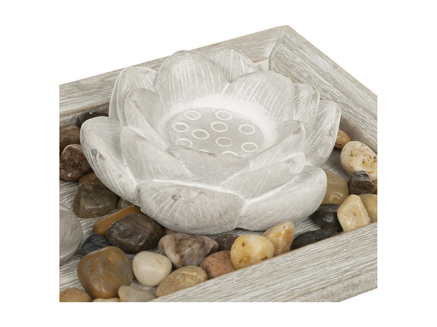 Jardin Zen Déco "Padmavati" 34cm Gris