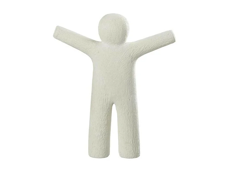 Statuette Déco "P'tit Maurice Rugueux" 30cm Blanc