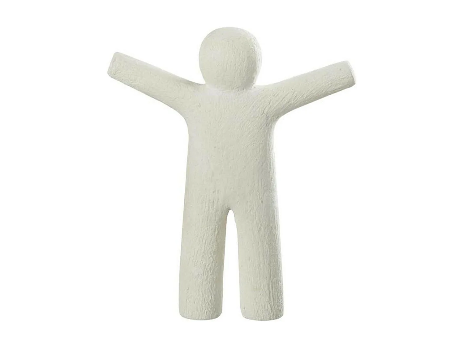 Statuette Déco "P'tit Maurice Rugueux" 30cm Blanc