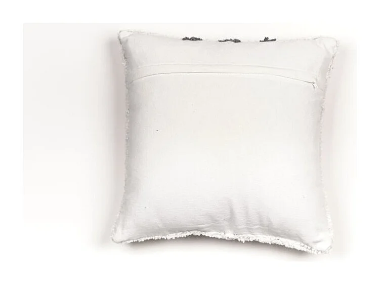 Kussen met kindervulling dierenmotief, getufte katoenen stof. M/Cat 40x40cm