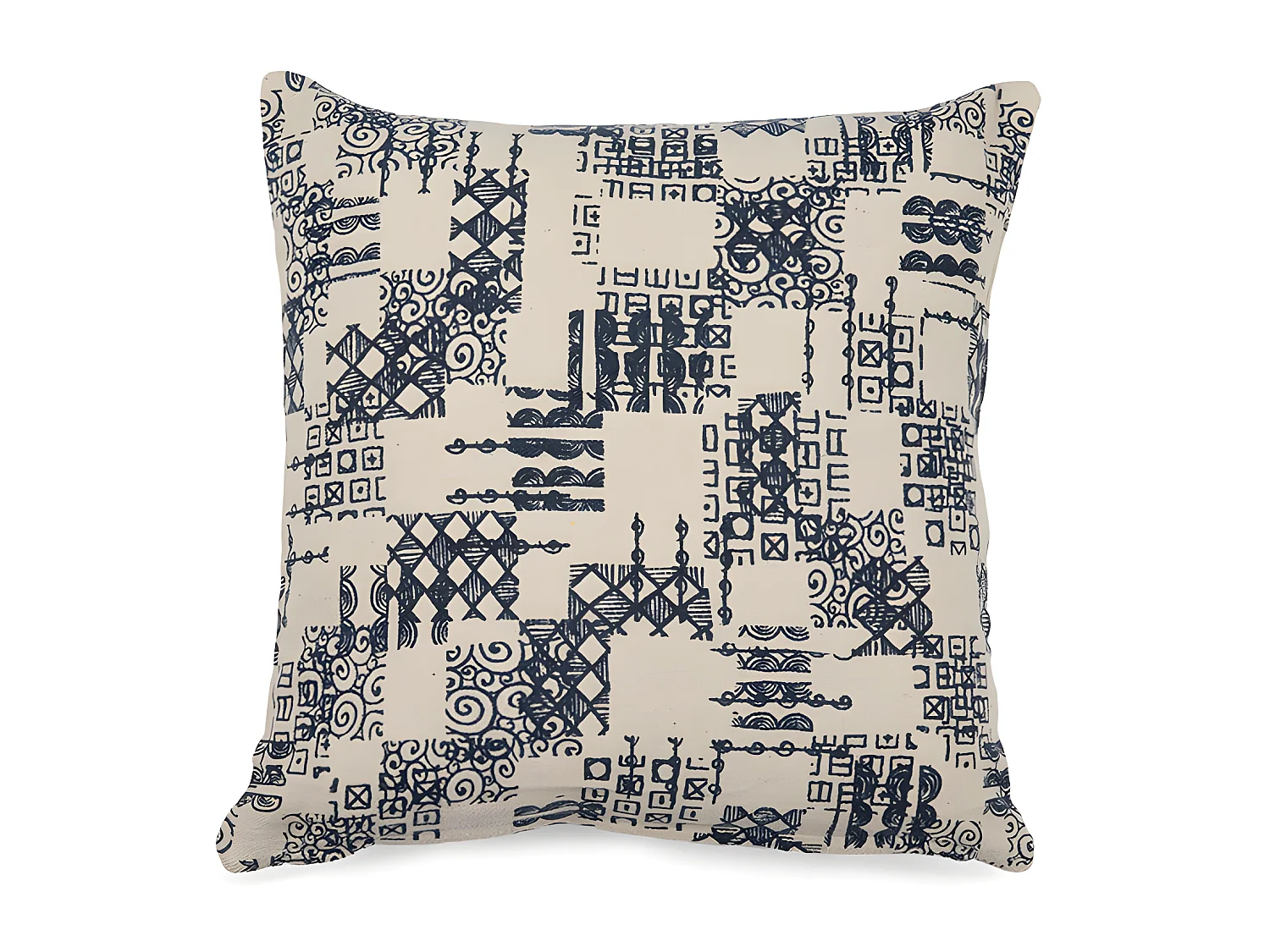 Housse de coussin en coton imprimé M/Bowie