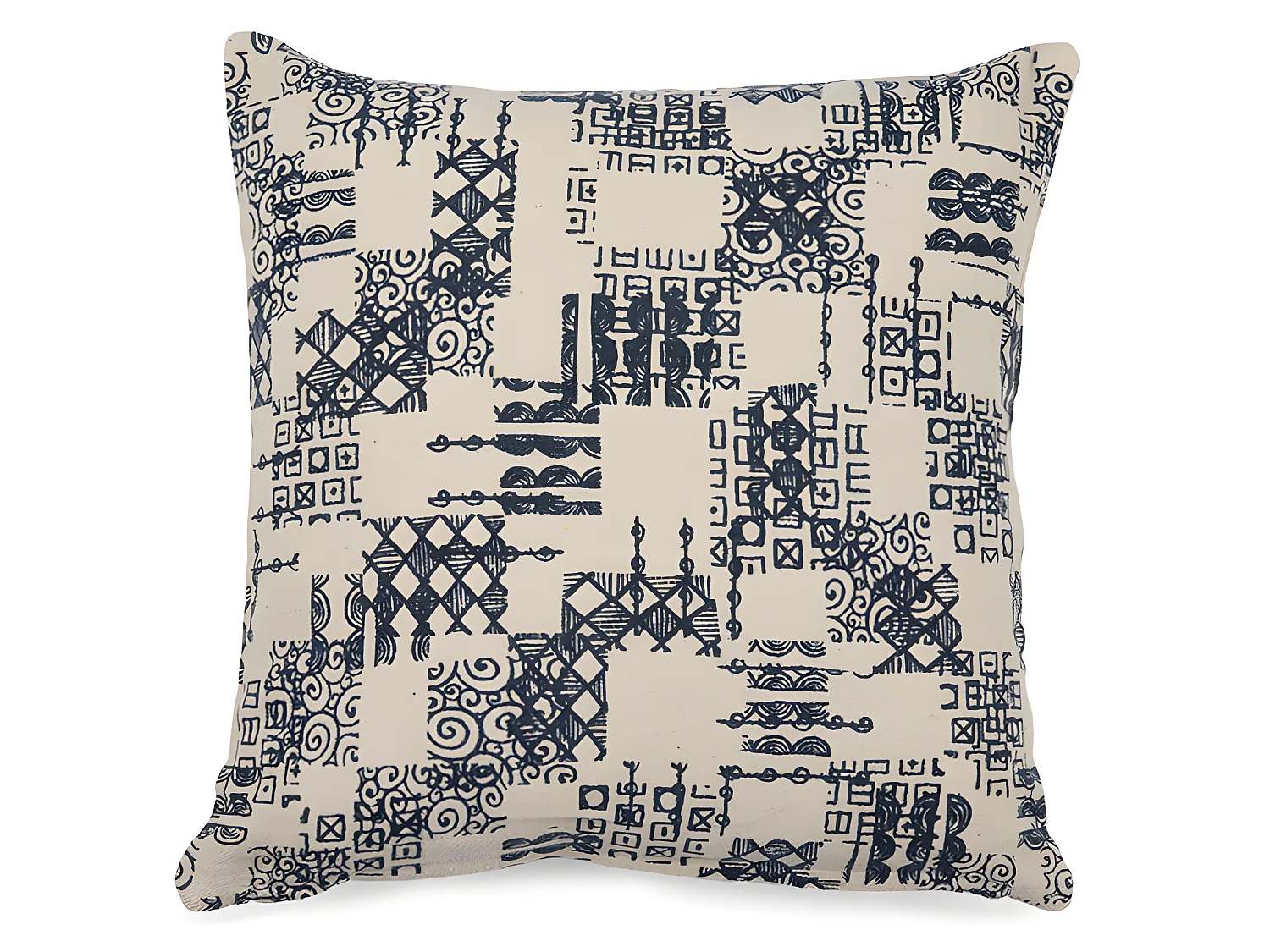 Housse de coussin en coton imprimé M/Bowie