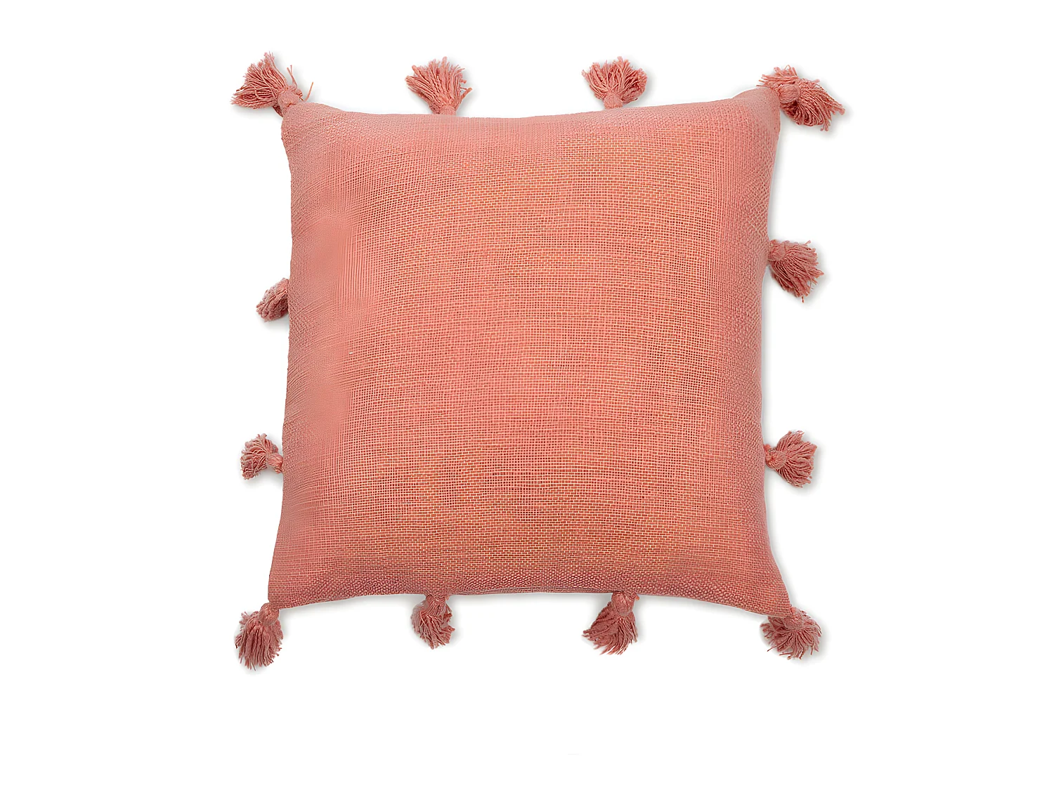 M/Joy katoenen kussenhoes met franjes