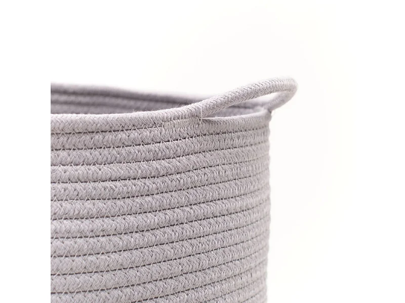 Jute mand en geverfd touw. Staal 50x30cm