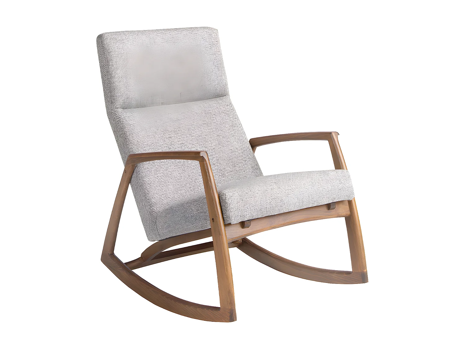 Fauteuil à bascule en tissu gris 5106 ANGEL CERDA