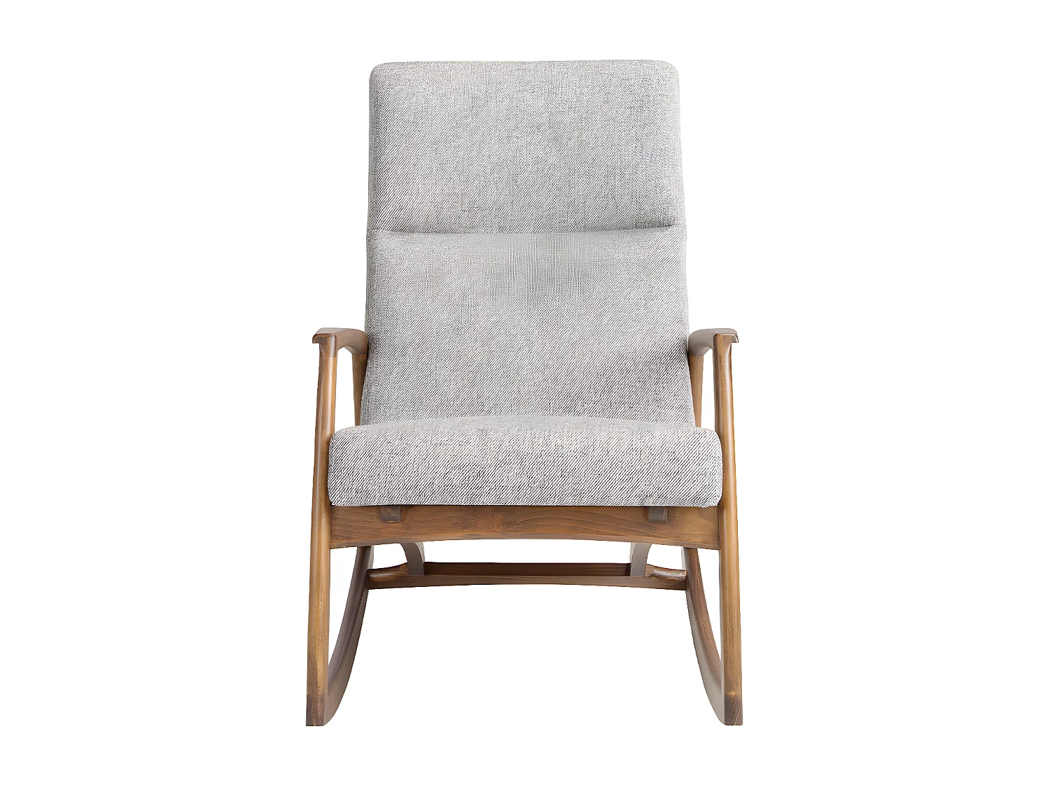 Fauteuil à bascule en tissu gris 5106 ANGEL CERDA