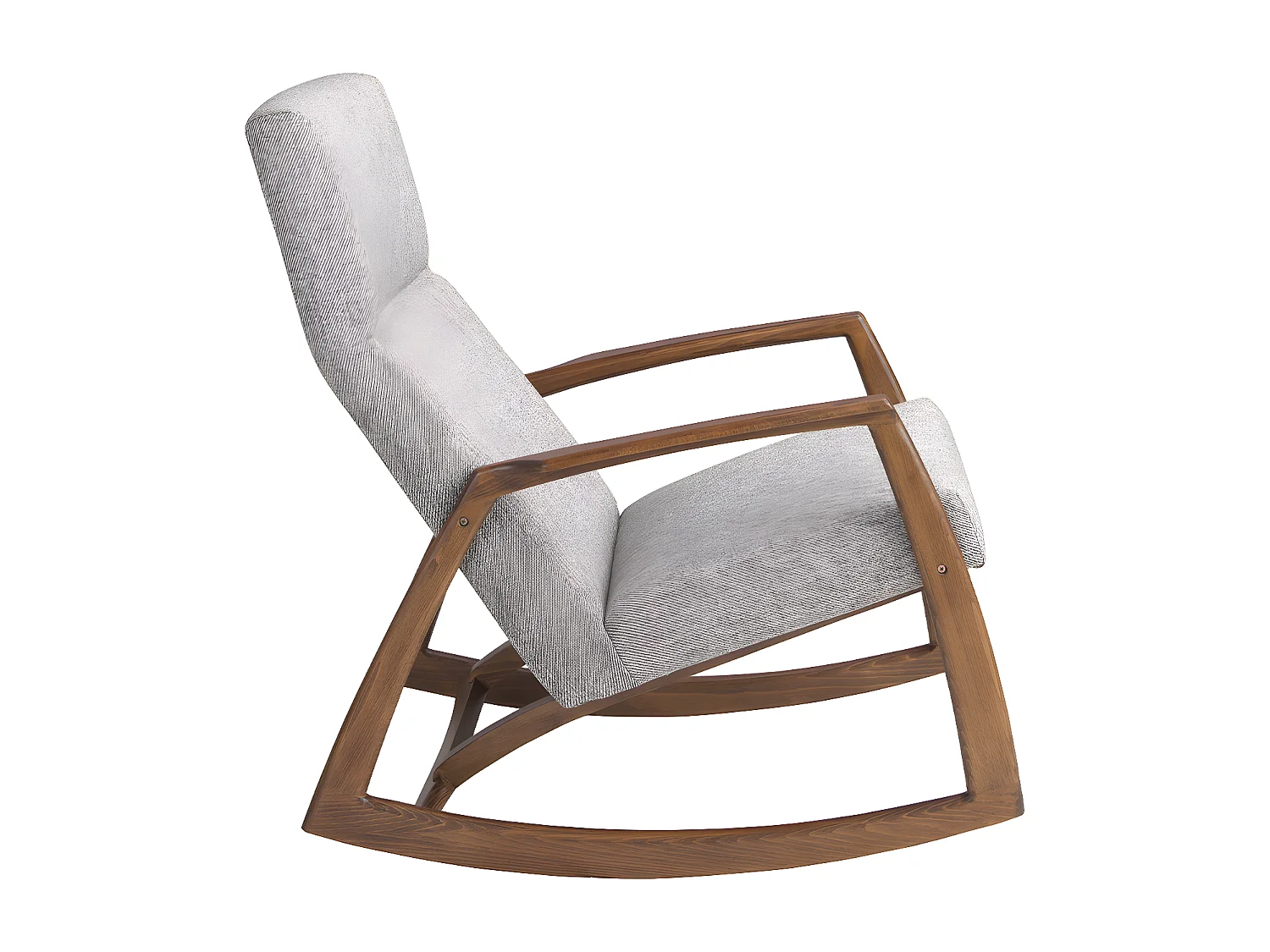 Fauteuil à bascule en tissu gris 5106 ANGEL CERDA