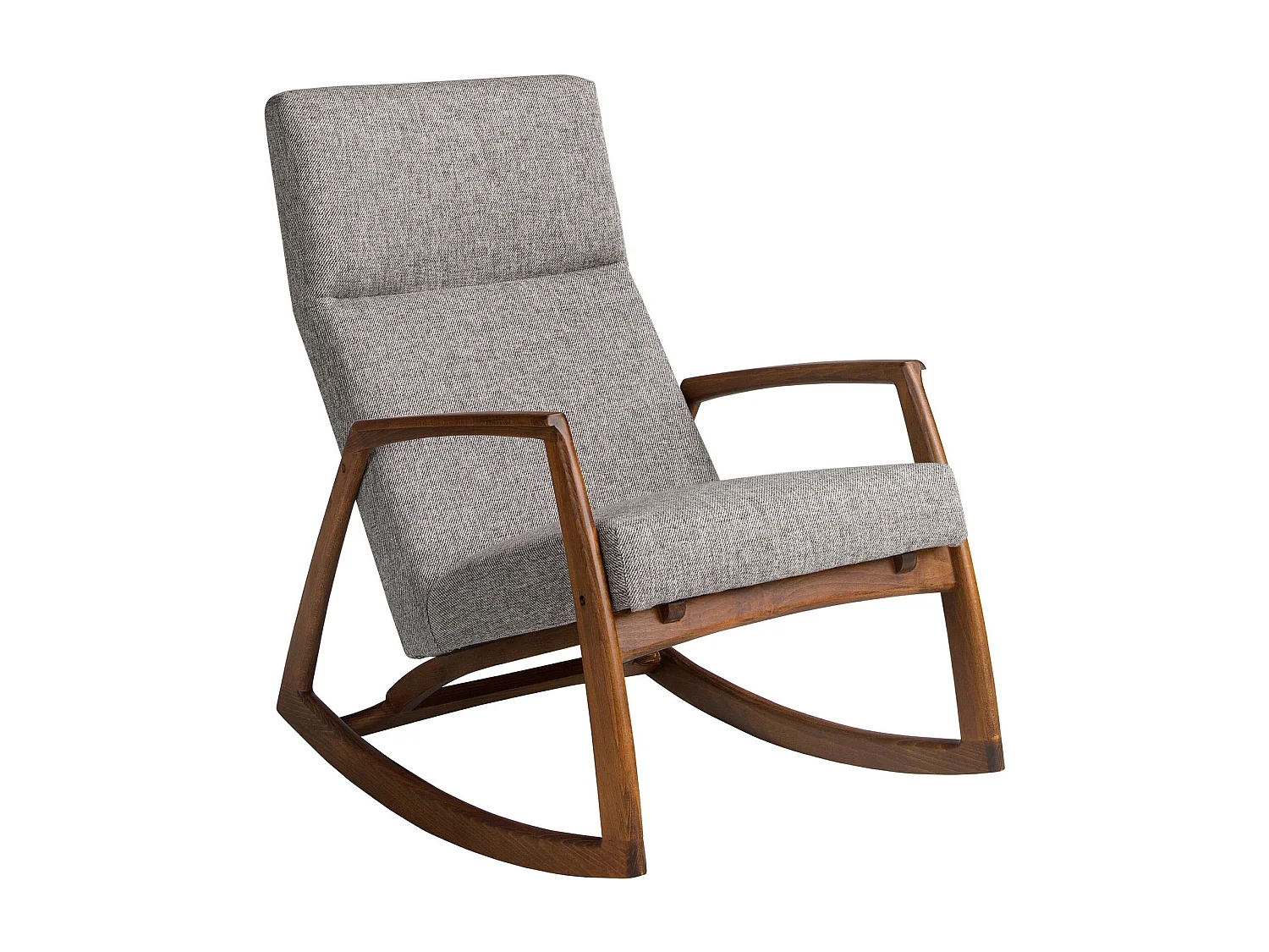 Fauteuil à bascule en tissu gris 5106 ANGEL CERDA