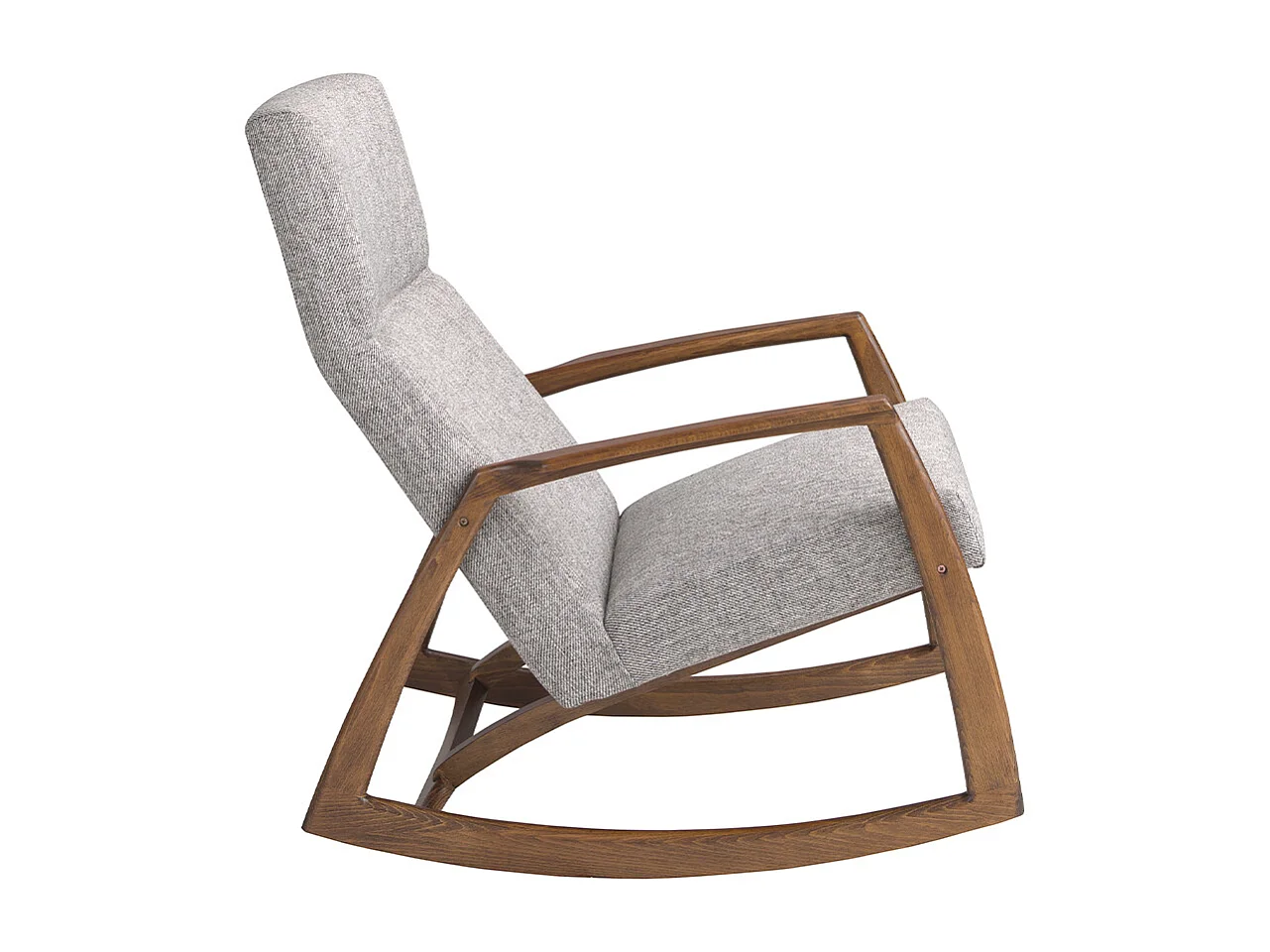 Fauteuil à bascule en tissu gris 5106 ANGEL CERDA