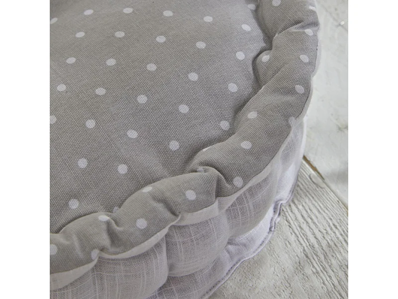 Coussin avec sol circulaire, imprimé, 100% coton. M/HeartAcero.14 40x10cm