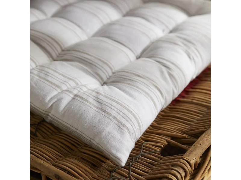 Banc ou coussin de sol, imprimé, 100% coton. M/HomeLinen.13 60x120cm